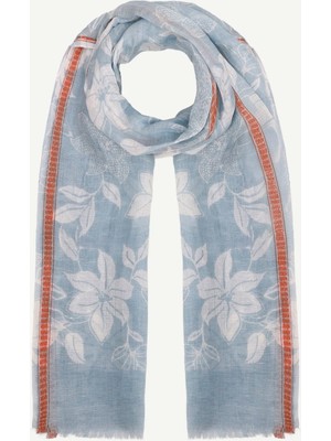 Yargıcı Çiçek Desenli Şal