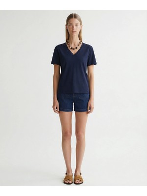 Yargıcı Regular V Yaka Kısa Kol T-Shirt