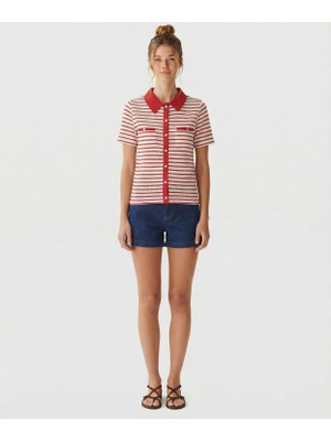 Yargıcı Regular Gömlek Yaka Kısa Kol T-Shirt