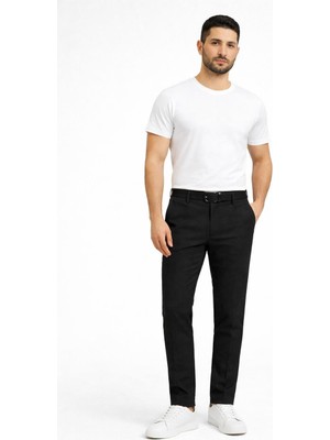 Captiva Italyan Kesim Comfort Fit Erkek Keten Pantolon - 7557