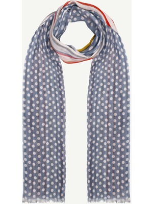 Yargıcı Çizgili Ve Puantiyeli Şal