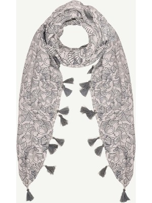 Yargıcı Püskül Detaylı Şal