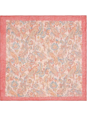 Yargıcı Çiçek Desenli Fular