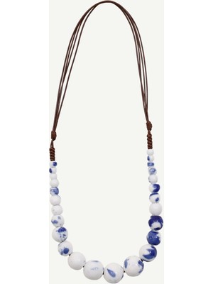 Yargıcı Seramik Boncuklu Ip Kolye