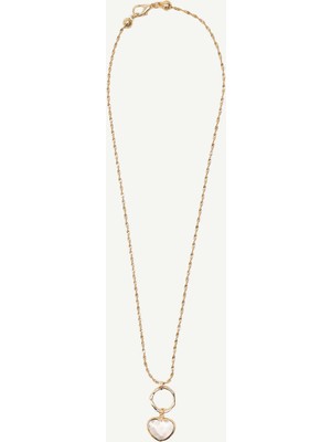 Yargıcı Kristal Kuvars Detaylı Kolye