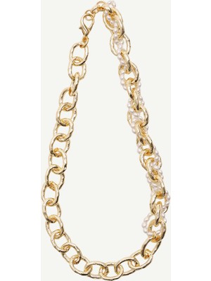 Yargıcı Inci Detaylı Büyük Halka Kolye