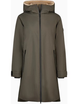 Pikeur 8022 Sports Su Geçirmez Uzun, Kadın Mont Kapüşonlu