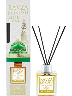 Esved 100 ml Çubuklu Oda Kokusu Amber Koku Tipi ile Medine Ravza Kokusunu Yansıtır