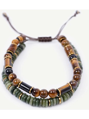 Yargıcı Jasper Ve Kaplangözü İçerikli Bileklik