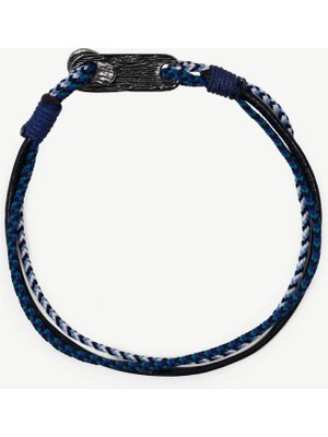 Yargıcı Deri Detaylı Renkli Ip Bileklik