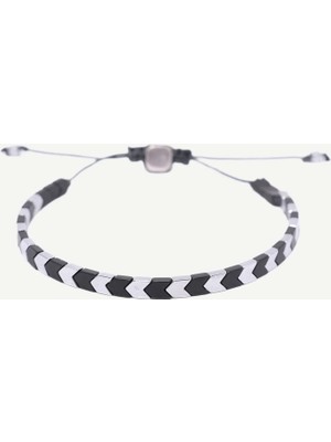 Yargıcı Geometrik Formlu Hematit Bileklik