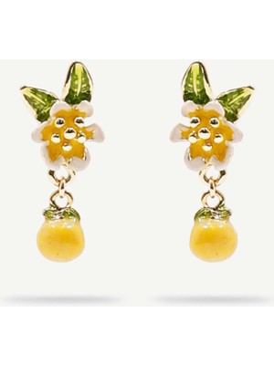 Yargıcı Limon Figürlü Küpe