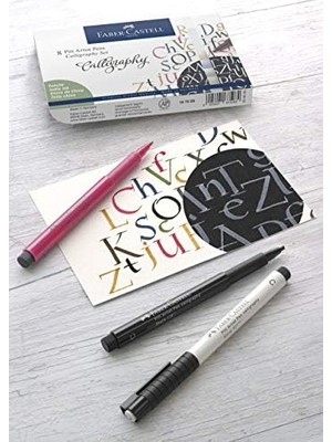 Daisy Store Kaligrafi Çizim Kalemi Seti 8’li, 2 mm Kesik Uç, Kalıcı Hint Mürekkebi, Solmaya Dayanıklı, 8 Renk