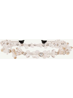 Yargıcı Cam Boncuk Detaylı Taç