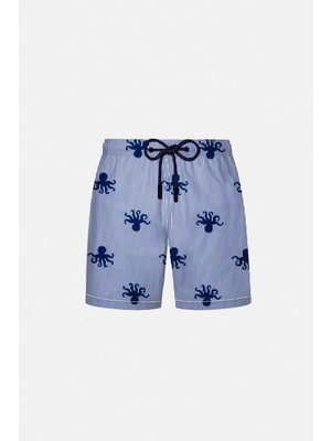 Ayyıldız 2106-SS Lacivert Desenli Erkek Çocuk Deniz Şortu