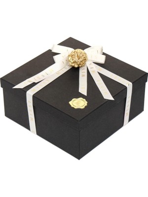 Daisy Store Siyah Dekoratif Sıvama Hediye Kutusu