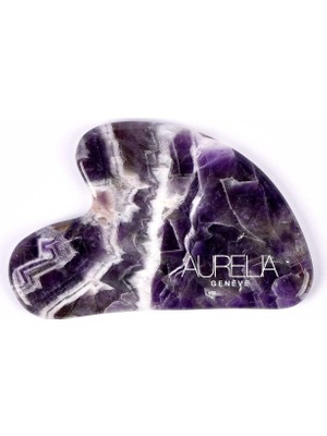Aurelia Amethyst Gua Sha Crystal -  Heart -  Gua Sha Taşı - Ametist