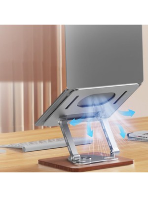 Daisy Store Notebook ve Laptop Uyumlu 360 Derece Dönen Stant, Ayarlanabilir Laptop Tutucu, Sağlam Tabanlı, Yüksekliği Ayarlanabilir Tutucu, Notebook Stant 1062M