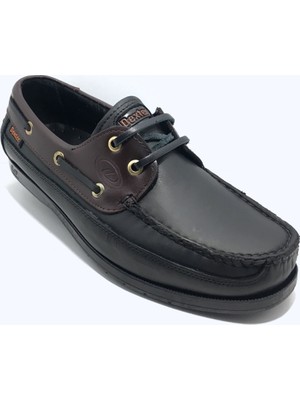 Dexter Erkek Siyah Deri Ayakkabı Düz Taban Hakiki Deri Rahat ve Hafif Tasarım