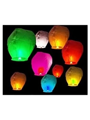 Daisy Store Gece Gökyüzü Dilek Feneri Dilek Balonu Büyük Uçan Romantik 3 Adet