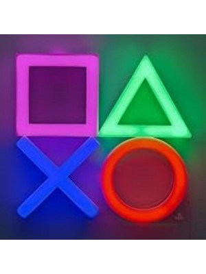 Daisy Store Playstation LED Neon Işık - Oyun Odası Için Resmi Lisanslı Duvar Lambası, Kontrol Simgesi, Ruh Hali Aydınlatma Ofis Dekoru |