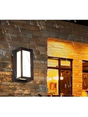 Daisy Store Bahçe Aydınlatması LED Işık 25CM 12W Beyaz Işık 6500K Zita Ultra Bahçe Duvar Aplik Su Geçirmez