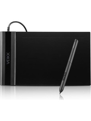 Veikk S640 Grafik Tablet 6 x 4" 8192 Seviyeli Siyah Kalem ile Uyumluluk ve Taşınabilirlik