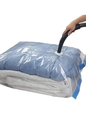 Daisy Store Vakumlu Hurç 100X130 cm – Büyük Boy Vakumlu Saklama Torbası | Yorgan, Battaniye, Kıyafet Için Hava Sızdırmaz Saklama Çözümü