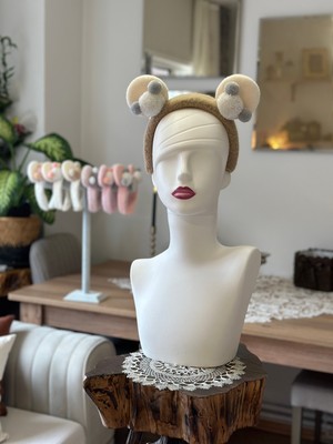 GveG Tasarım Peluş Kulaklı Saç Bandı