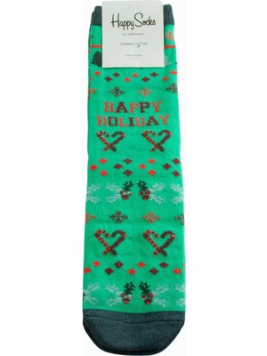 Pileli Store Kalp Yılbaşı Penye Çorap