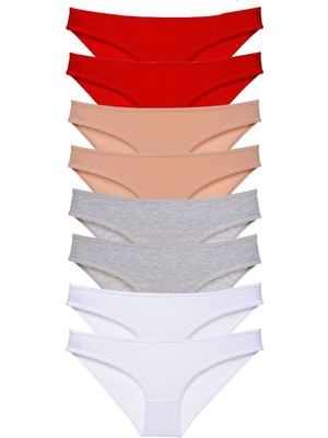 Pileli Store 8 Adet Süper Eko Set Likralı Kadın Slip Külot 532