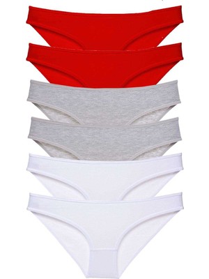 Pileli Store 6 Adet Süper Eko Set Likralı Kadın Slip Külot 548