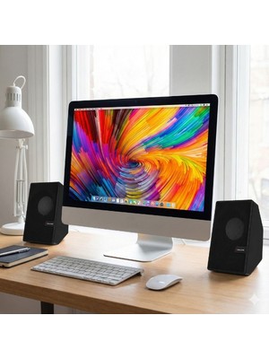 Pileli Store Siyah USB 2.0 + 3.5mm USB Hoparlör