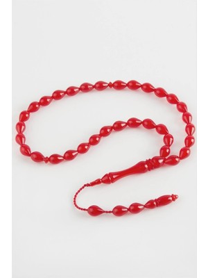 Pileli Store Damla Kesim Plastik Tesbih 8*10 mm