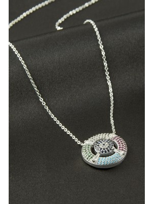 Pileli Store Dümen Zirkon Taşlı Kolye