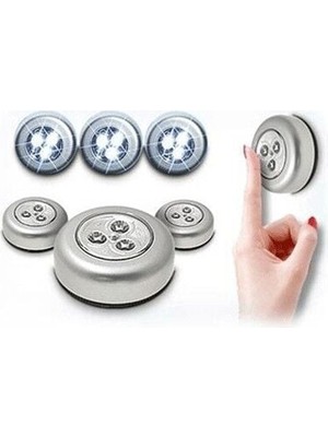 Pileli Store Kablosuz Spot Dokunmatik Lamba (3 Adet)