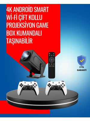 Pileli Store 1.5 kg Ağırlığında, 4500 Retro Oyunlu Multimedya Projektör