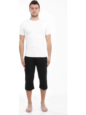 Pileli Store Erkek Pamuk Kapri Siyah