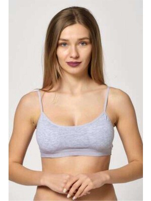 Pileli Store Pedli Ip Askılı Gri Büstiyer