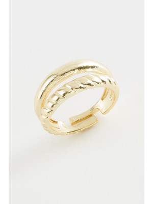 Pileli Store Burgulu Metal Yüzük