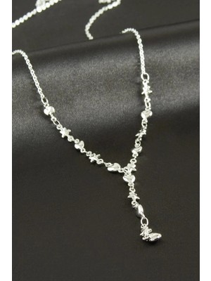 Pileli Store Kalp Yıldız Y Kolye