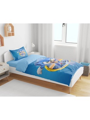 Sarel Group Sonic Çocuk Için 3D Tek Kişilik Çarşafsız Nevresim Takımı