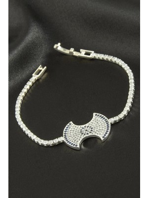 Pileli Store Fiyong Zirkon Taşlı Çocuk Bileklik 16 cm