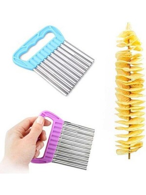 Pileli Store Pratik Cips Chopper Şekilli Sebze Meyve ve Gıda Dilimleyici