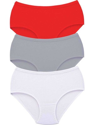 Pileli Store 3 Adet Tutku Kadın Yüksek Bel Bato Kalın Lastik Külot S9