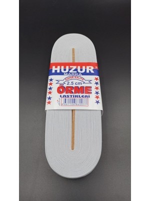Pileli Store Beyaz - 2.5cm Paça Lastik Geniş 10MT. (4887)