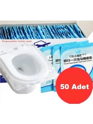 Pileli Store Hijyenik Tek Kullanımlık Klozet Kapağı Poşeti 50 Adet Kutulu (4887)