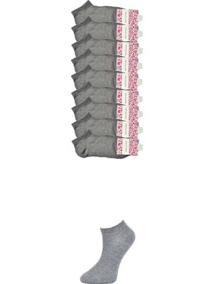 Pileli Store Gri Kadın Bilek Çorap 9 Çift
