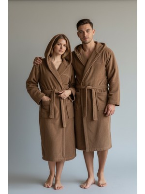 Ars Aras Home Textile Kapüşonlu Kadın Ve Erkek Bornoz %100 Pamuk /Oversize/Unisex/Dayanıklı/Hızlı Kuruma/Yumuşacık Konfor