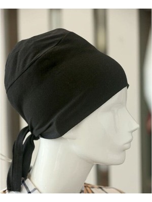 Pileli Store Bağlamalı Tesettür Bone - Bağlamalı Bandana 5 Adet